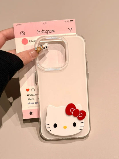 スマホケース  ハローキティ フォールダブルスタンドスマホケース！  耐衝撃・防振性能に優れ、高級感あふれるスマホケースで、iPhone に対応