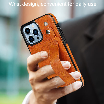 手帳型スマホケース  多機能と個性を融合したこのスマホケース、付属の腕紐   耐衝撃・防振性能に優れ、高級感あふれるスマホケースで、iPhone に対応