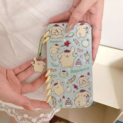 本型スマホケース ハローキティ テーマ 手帳型スマホケース キャラクターの柔らかい 折りたたみ式 ノート型 スマホケース iPhone に対応