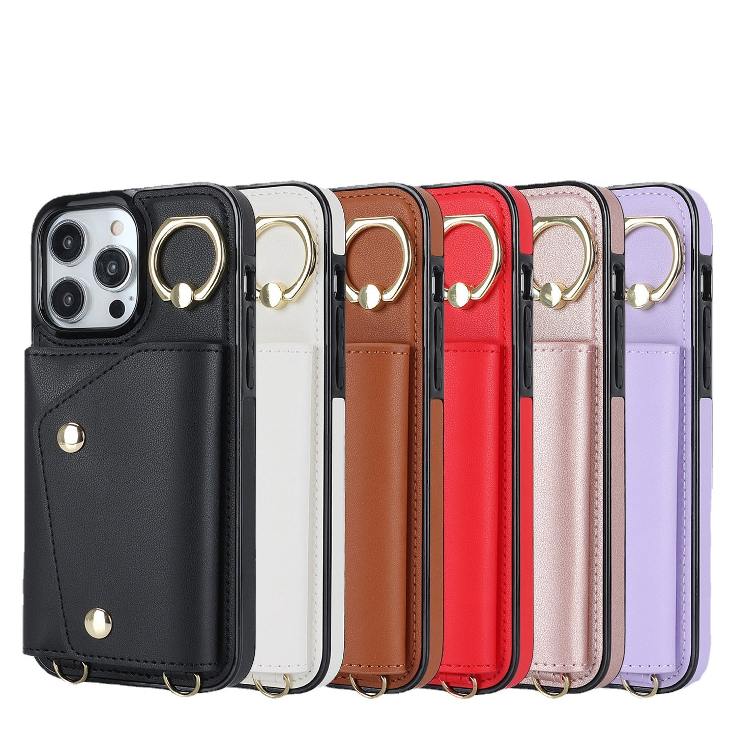 手帳型スマホケース  手帳型機能と斜がけバッグの便利さを融合！、  耐衝撃・防振性能に優れ、高級感あふれるスマホケースで、iPhone に対応