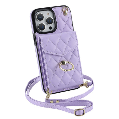 手帳型スマホケース  手帳型機能と斜がけバッグの便利さを融合！  耐衝撃・防振性能に優れ、高級感あふれるスマホケースで、iPhone に対応