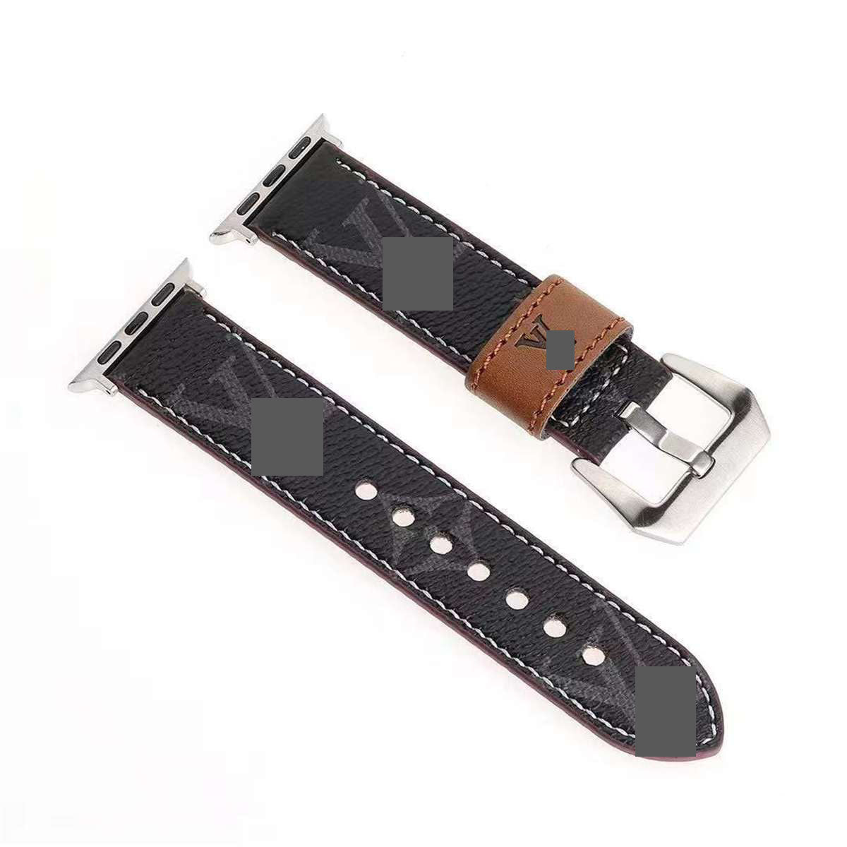 #B04  スマートウォッチバンド  交換バンド  バンド レザー リザード柄