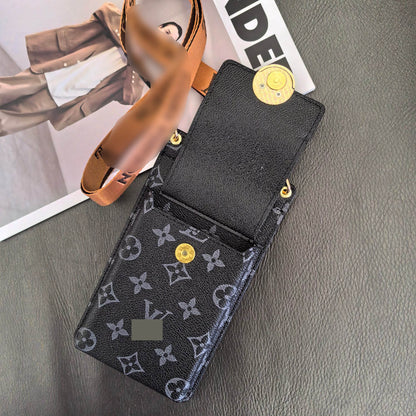 #520  ストラップ＆カード入れ付き 汎用 スマホカバー