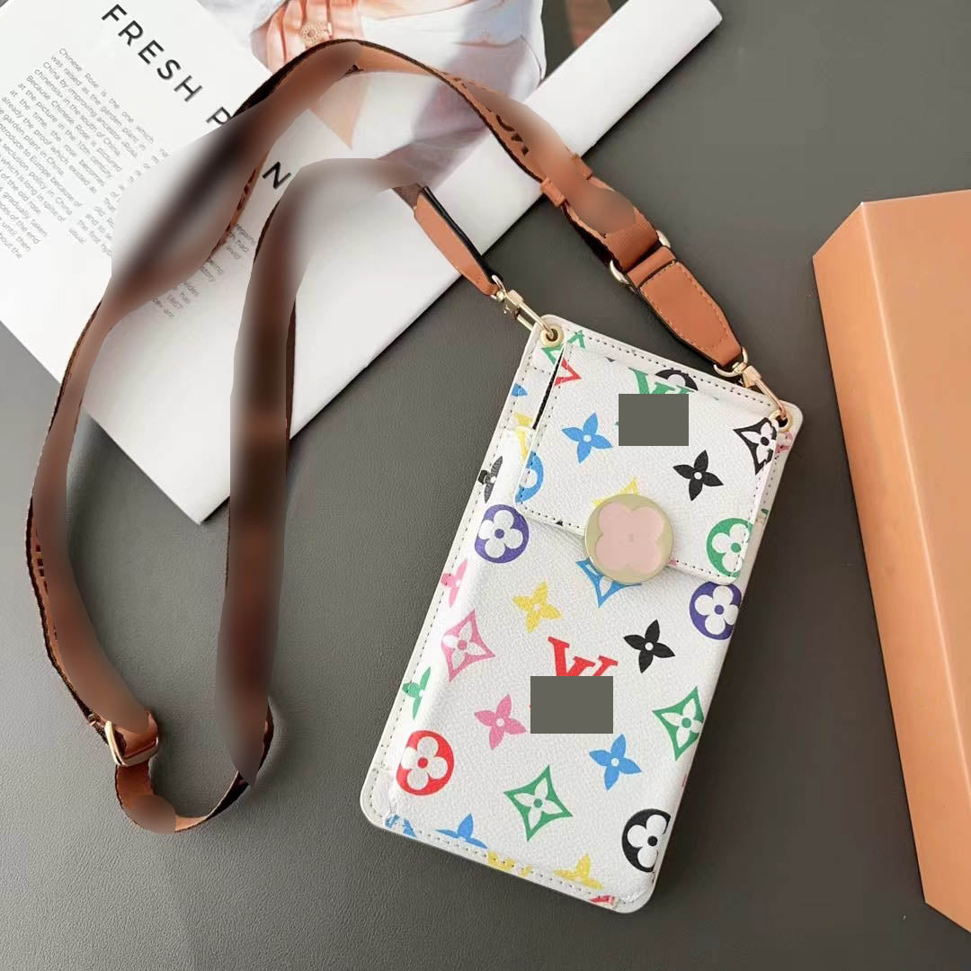 #520  ストラップ＆カード入れ付き 汎用 スマホカバー