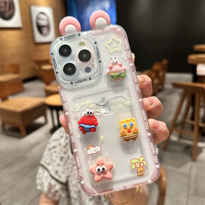 スマホケース  おなじみのスパンキング・グレイドとパトリックが立体的に登場するスマホケース！ 耐衝撃・防振性能に優れ、高級感あふれるスマホケースで、iPhone に対応