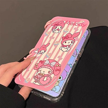 本型スマホケース クロミ 手帳型スマホケース キャラクターの柔らかい 折りたたみ式 ノート型 スマホケース iPhone に対応