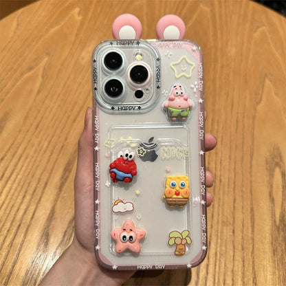 スマホケース  おなじみのスパンキング・グレイドとパトリックが立体的に登場するスマホケース！ 耐衝撃・防振性能に優れ、高級感あふれるスマホケースで、iPhone に対応