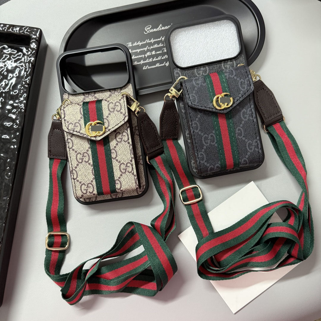 #405  スマホケース  カードホルダー付き  ストラップ付き 耐衝撃・防振性能に優れ、iPhoneに対応