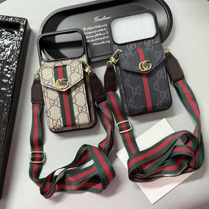 #405  スマホケース  カードホルダー付き  ストラップ付き 耐衝撃・防振性能に優れ、iPhoneに対応