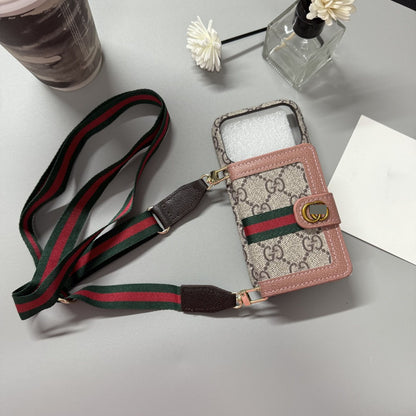 #404  スマホケース  カードホルダー付き  ストラップ付き  耐衝撃・防振性能に優れ、iPhone に対応