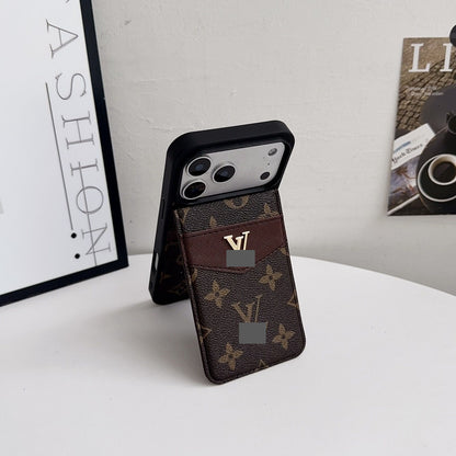 #413  スマホケース  カードポケット  スタンド機能付き   耐衝撃・防振性能に優れ、iPhone に対応
