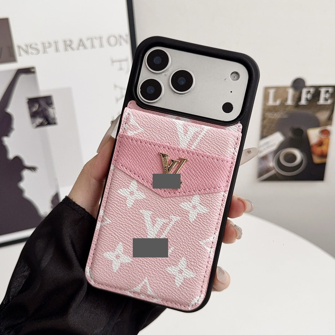 #413  スマホケース  カードポケット  スタンド機能付き   耐衝撃・防振性能に優れ、iPhone に対応