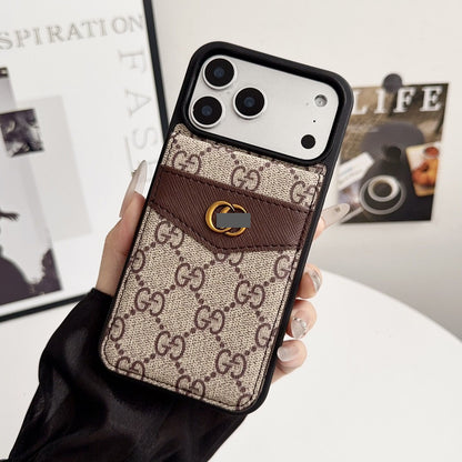 #413  スマホケース  カードポケット  スタンド機能付き   耐衝撃・防振性能に優れ、iPhone に対応