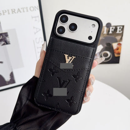 #413  スマホケース  カードポケット  スタンド機能付き   耐衝撃・防振性能に優れ、iPhone に対応