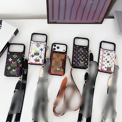 #432  スマホケース  ストラップ付き  カードケース付き 耐衝撃・防振性能に優れ、iPhone に対応