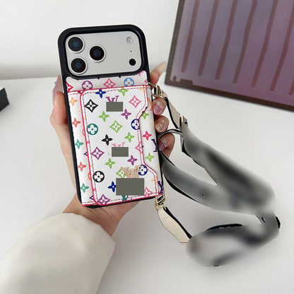 #432  スマホケース  ストラップ付き  カードケース付き 耐衝撃・防振性能に優れ、iPhone に対応