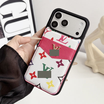 #318  スマホケース   カード収納折りたたみ  耐衝撃・防振性能に優れ、iPhone13~17 に対応