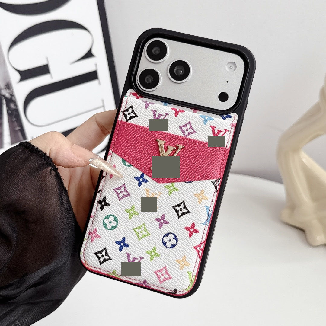#318  スマホケース   カード収納折りたたみ  耐衝撃・防振性能に優れ、iPhone13~17 に対応