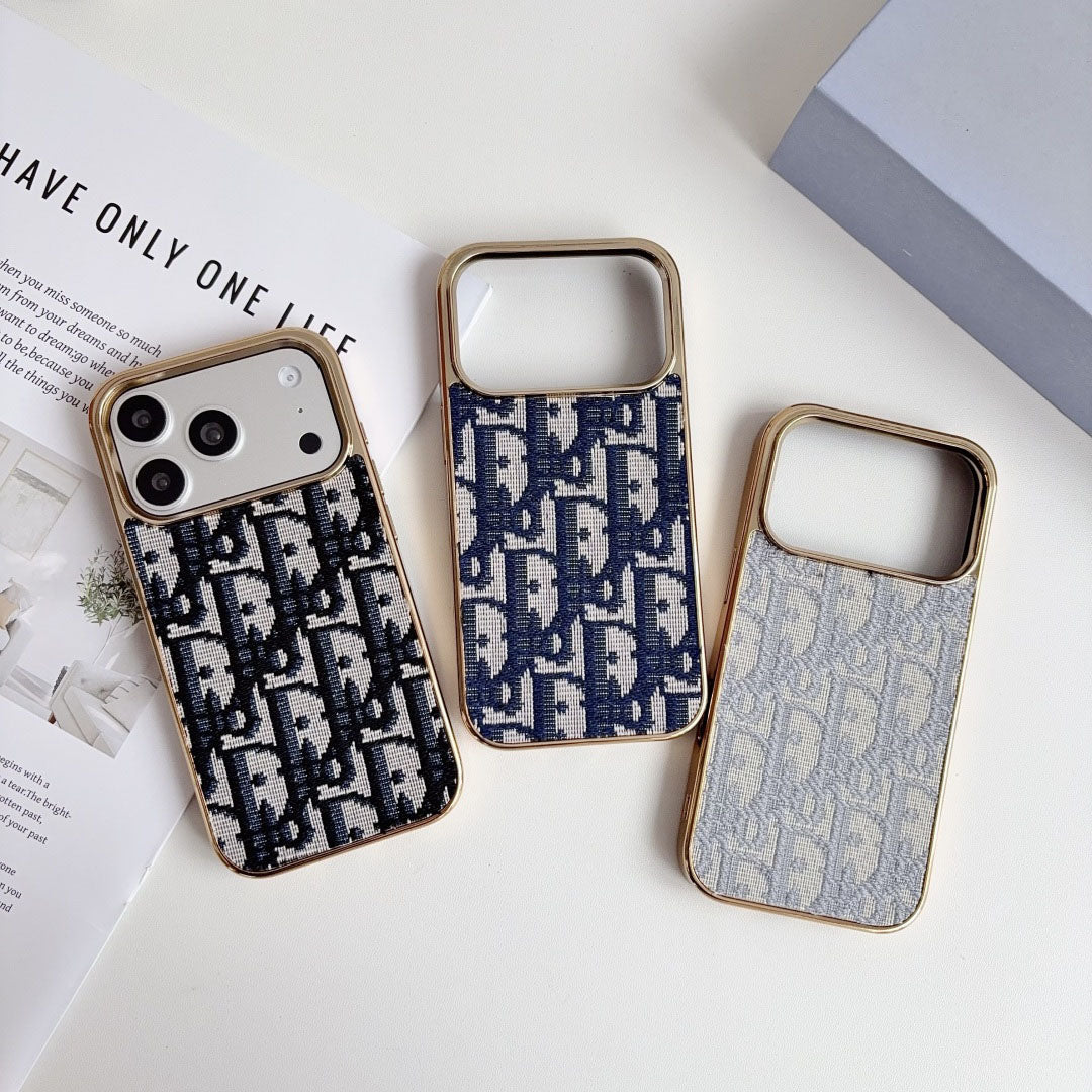 #213  スマホケース   デニムテーマ  メッキ加工  耐衝撃・防振性能に優れ、iPhone に対応