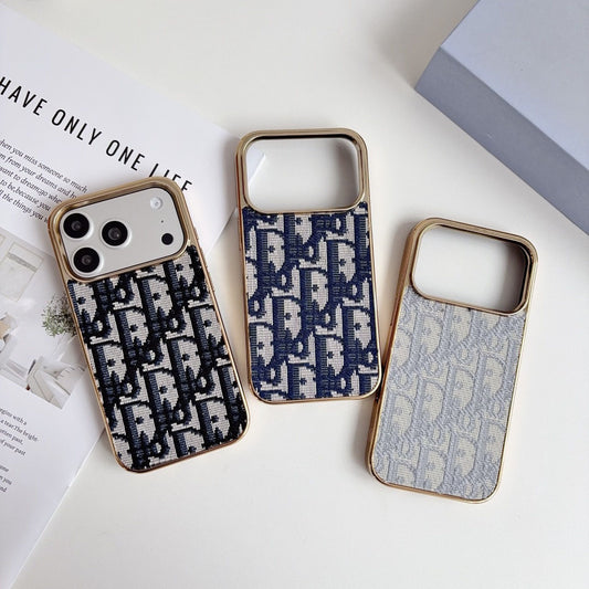 #213  スマホケース   デニムテーマ  メッキ加工  耐衝撃・防振性能に優れ、iPhone に対応