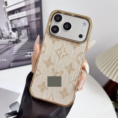 #209  スマホケース   デニムテーマ  メッキ加工  耐衝撃・防振性能に優れ、iPhone13~17 に対応