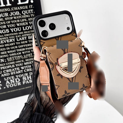#533  スマホケース  ストラップ付き カード収納付き  耐衝撃・防振性能に優れ、iPhone に対応