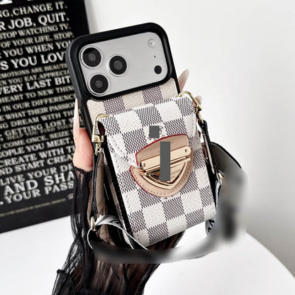 #533  スマホケース  ストラップ付き カード収納付き  耐衝撃・防振性能に優れ、iPhone に対応