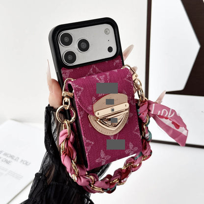 #534  スマホケース  デニムシリーズ  リボンブレスレット付き カード収納付き  耐衝撃・防振性能に優れ、iPhoneに対応