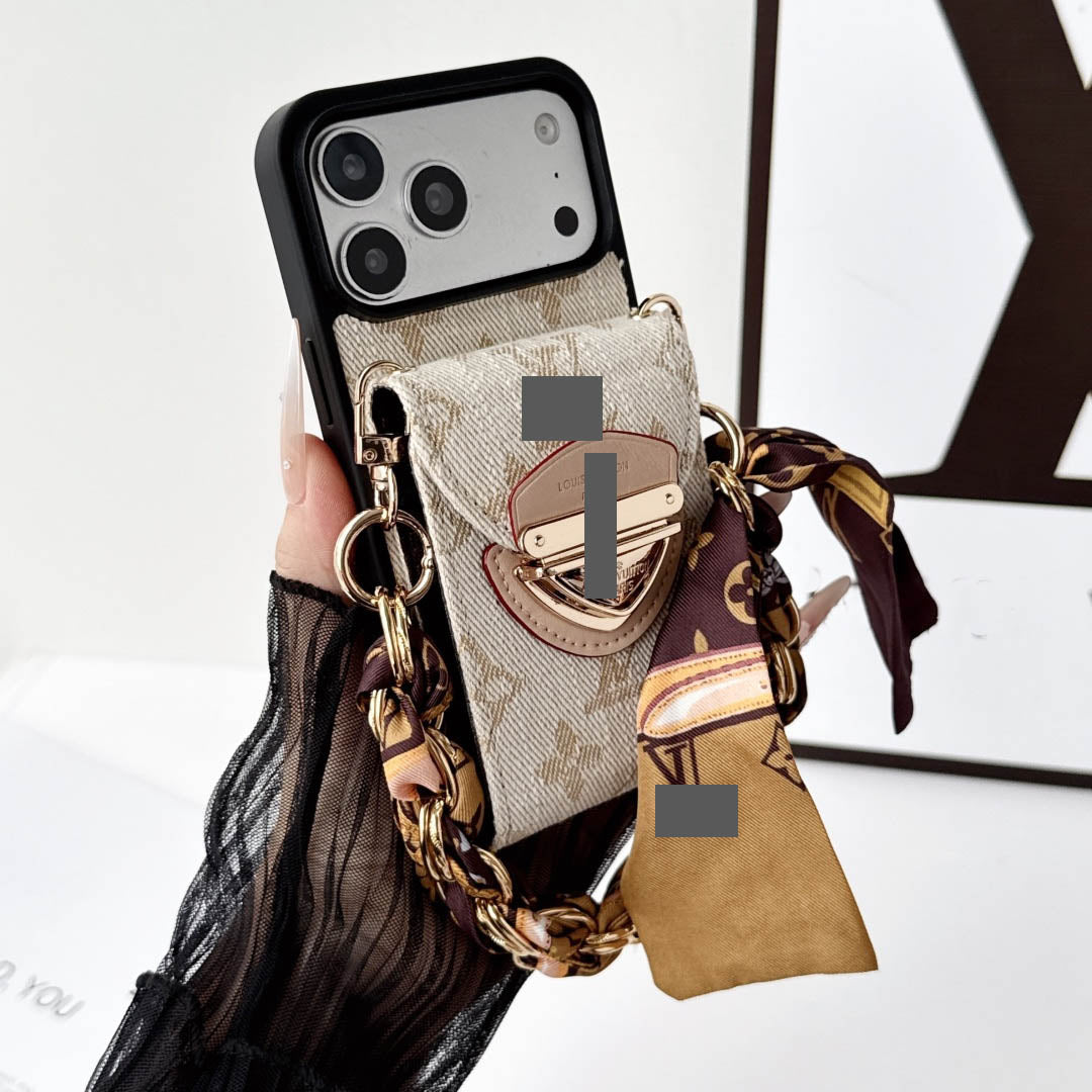 #534  スマホケース  デニムシリーズ  リボンブレスレット付き カード収納付き  耐衝撃・防振性能に優れ、iPhoneに対応