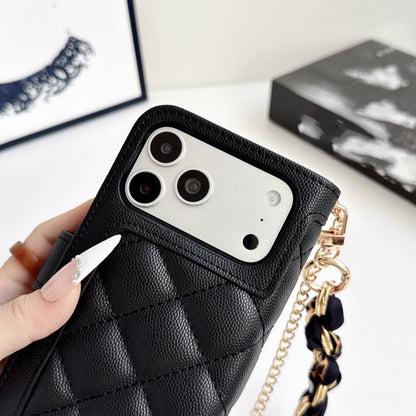 #540  スマホケース  リボンブレスレット付き カード収納付き  耐衝撃・防振性能に優れ、iPhoneに対応
