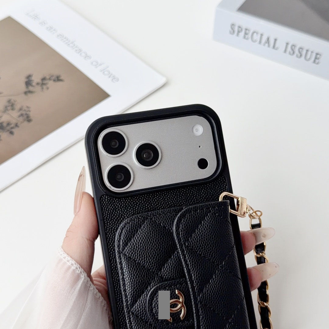 #447  スマホケース  カードケース付き 耐衝撃・防振性能に優れ、iPhone13-18 に対応