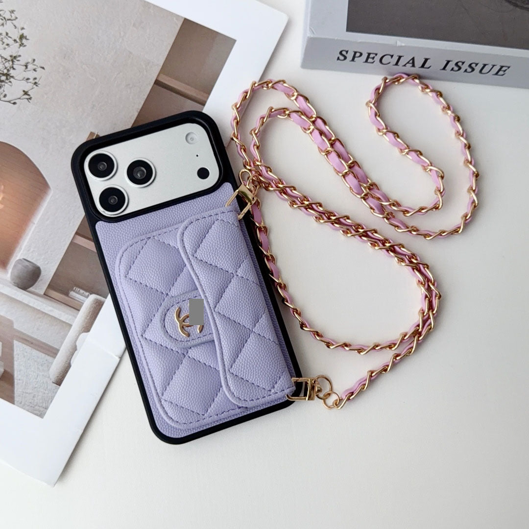 #447  スマホケース  カードケース付き 耐衝撃・防振性能に優れ、iPhone13-18 に対応