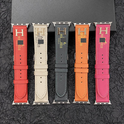 #B16  スマートウォッチバンド  交換バンド  レザー製