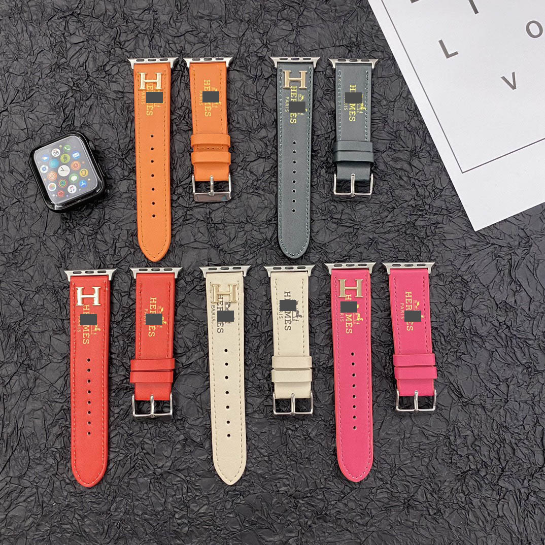 #B16  スマートウォッチバンド  交換バンド  レザー製