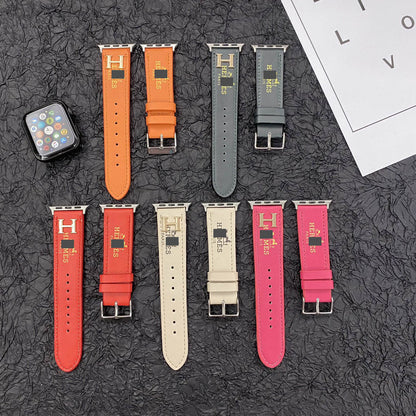 #B16  スマートウォッチバンド  交換バンド  レザー製