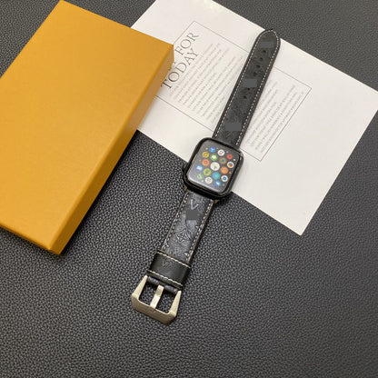 #B02  スマートウォッチバンド  交換バンド レザー リザード柄