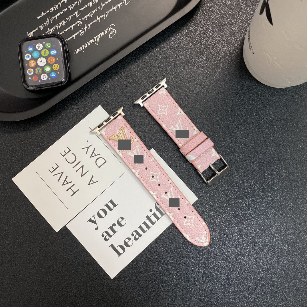 #B05  スマートウォッチバンド  交換バンド レザー リザード柄