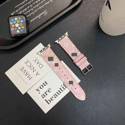 #B05  スマートウォッチバンド  交換バンド レザー リザード柄