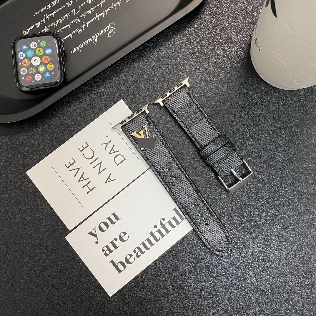 #B05  スマートウォッチバンド  交換バンド レザー リザード柄