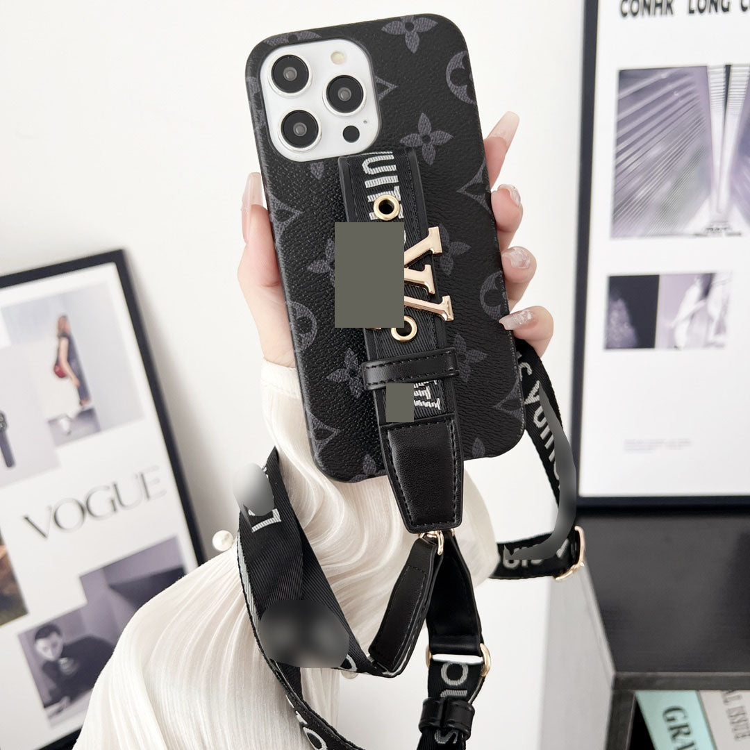 #434  スマホケース  リストストラップ付き 耐衝撃・防振性能に優れ、iPhone に対応