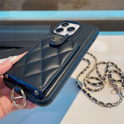 #402  スマホケース  カードホルダー付き ストラップ付き  耐衝撃・防振性能に優れ、iPhoneに対応