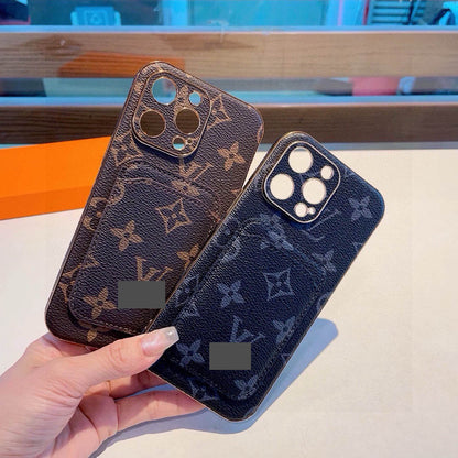 #222  スマホケース   カード入れつき  耐衝撃・防振性能に優れ、iPhone12-17 に対応