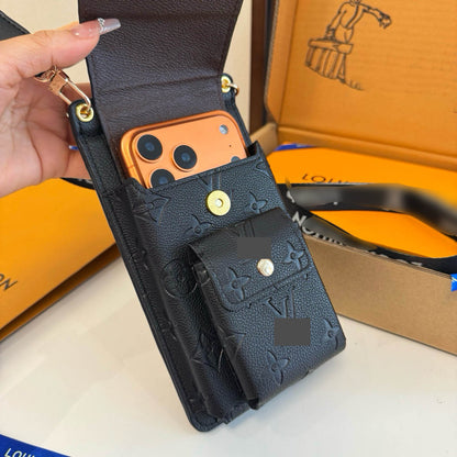 #521  ストラップ＆カード入れ付き 汎用 スマホカバー