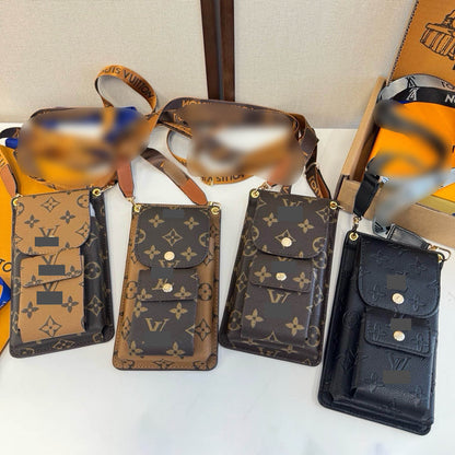 #521  ストラップ＆カード入れ付き 汎用 スマホカバー
