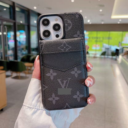 #202  スマホケース   カードポケット＆スタンド機能付きスマホケース    耐衝撃・防振性能に優れ、iPhone12-17 に対応