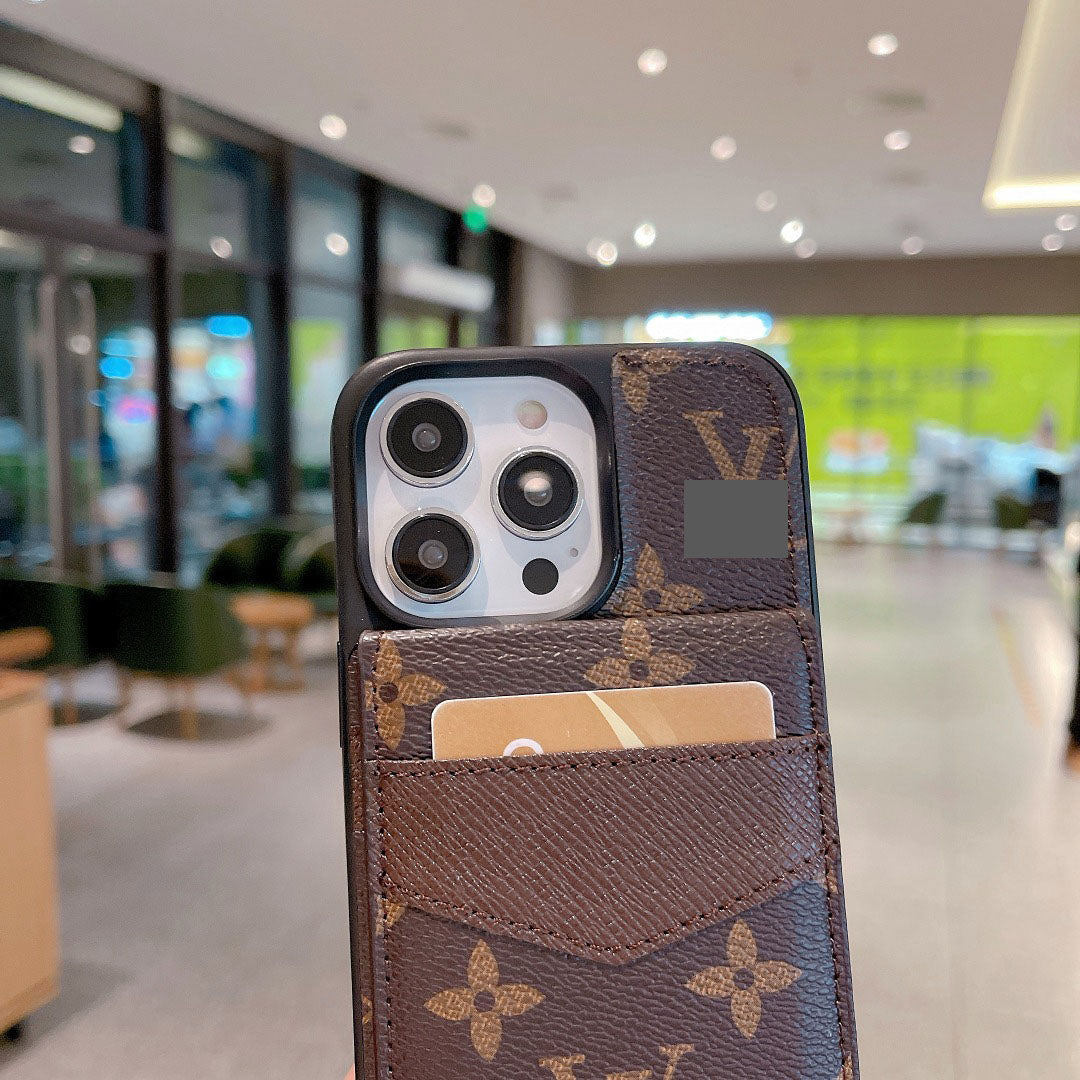 #202  スマホケース   カードポケット＆スタンド機能付きスマホケース    耐衝撃・防振性能に優れ、iPhone12-17 に対応