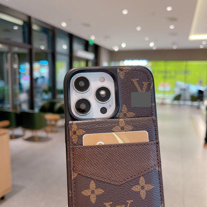 #202  スマホケース   カードポケット＆スタンド機能付きスマホケース    耐衝撃・防振性能に優れ、iPhone12-17 に対応