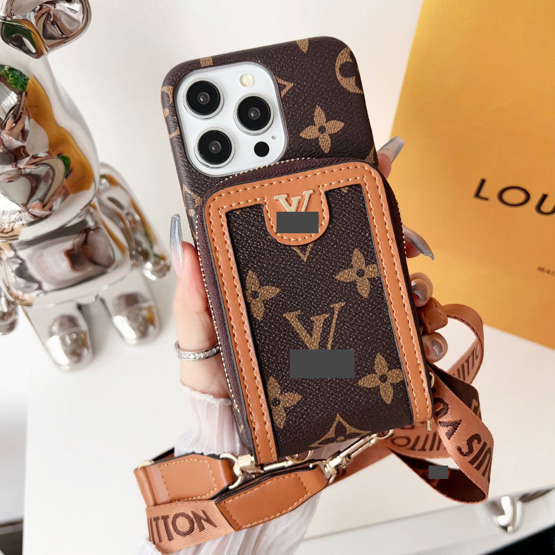 #407  スマホケース  ストラップ付き カード収納付き   耐衝撃・防振性能に優れ、iPhoneに対応