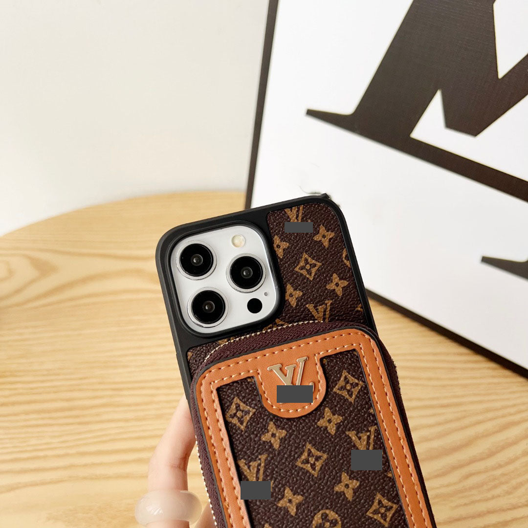 #408  スマホケース  ストラップ付き カード収納付き   耐衝撃・防振性能に優れ、iPhone に対応